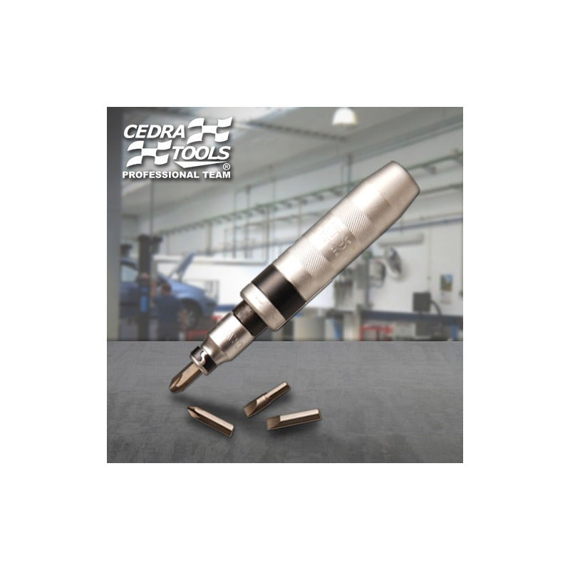 Bgs 710 Desarmador De Impacto Con Estuche Y Puntas (5 Pzas) Color Plateado