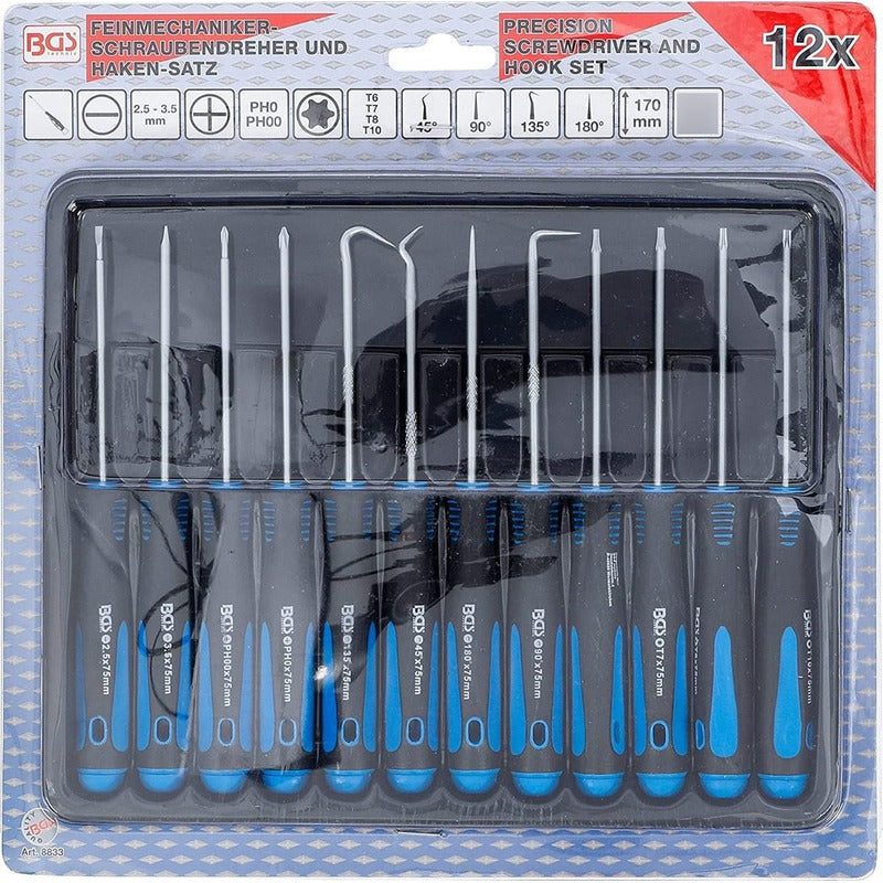 Ganchos Quita O-ring Y Desarmadores De Precisión Bgs 8833