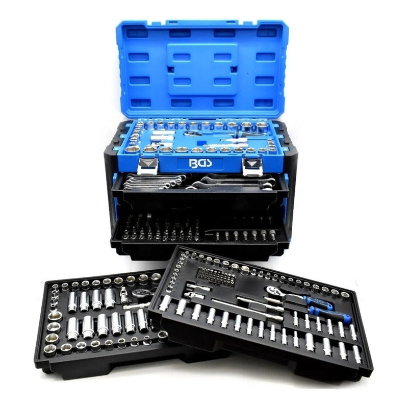 Caja De Herramientas Master Con 299 Piezas Bgs 74000 Color Azul