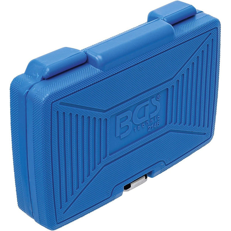 Bgs 2146 Autocle Dados Con Matraca Milimétrico 1/4 46 Pzas