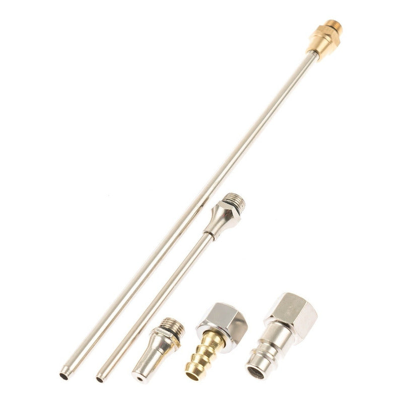 Pistola Para Soplar En Aluminio Con 3 Boquillas Largas