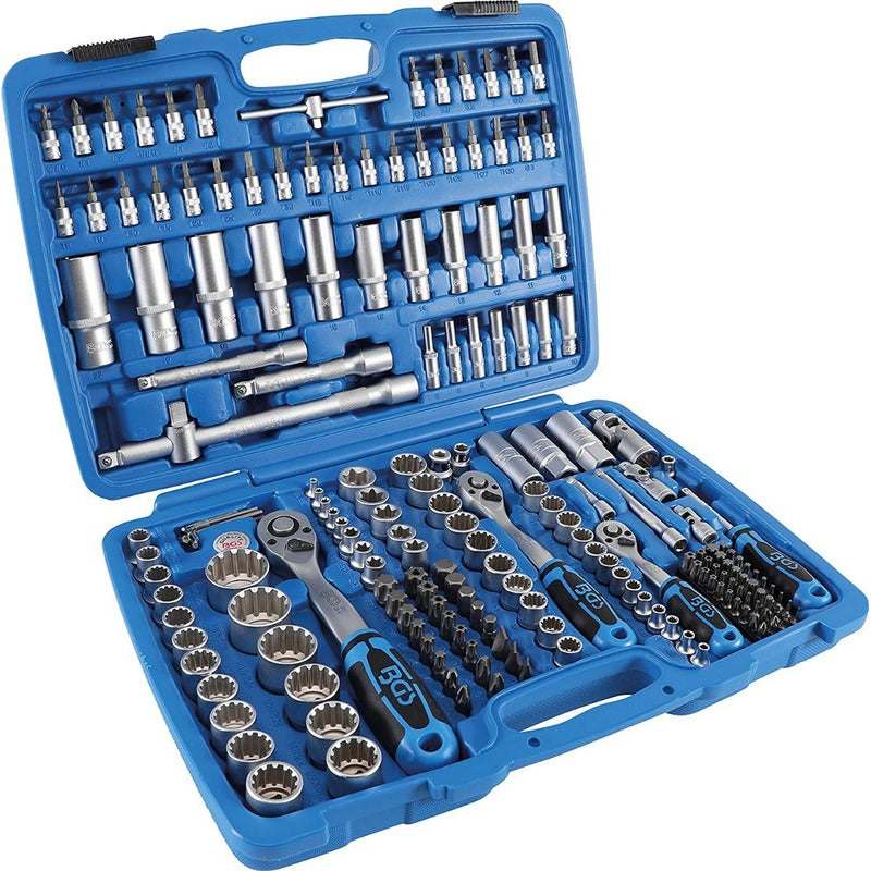 Autocle 192 Piezas Medidas 1/4   3/8  Y 1/2   Dados Gearlock