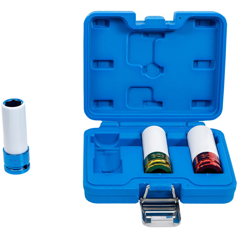 3 Dado Impacto Protector Plastico 1/2  |17-19-21mm| Bgs 7200