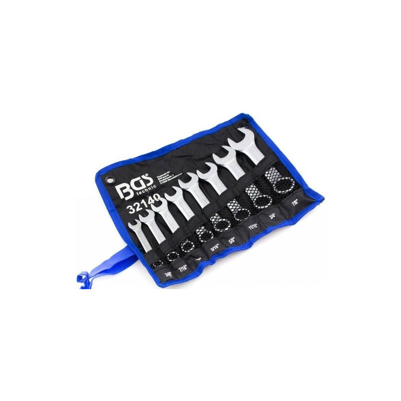 Bgs 32140 Set Llaves Combinadas Cortas Estándar 3/8 - 7/8