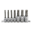 Kit 7 Pz Dado Con Punta Ribe |3/8 , 1/2 | M6 - M14| Bgs 5185