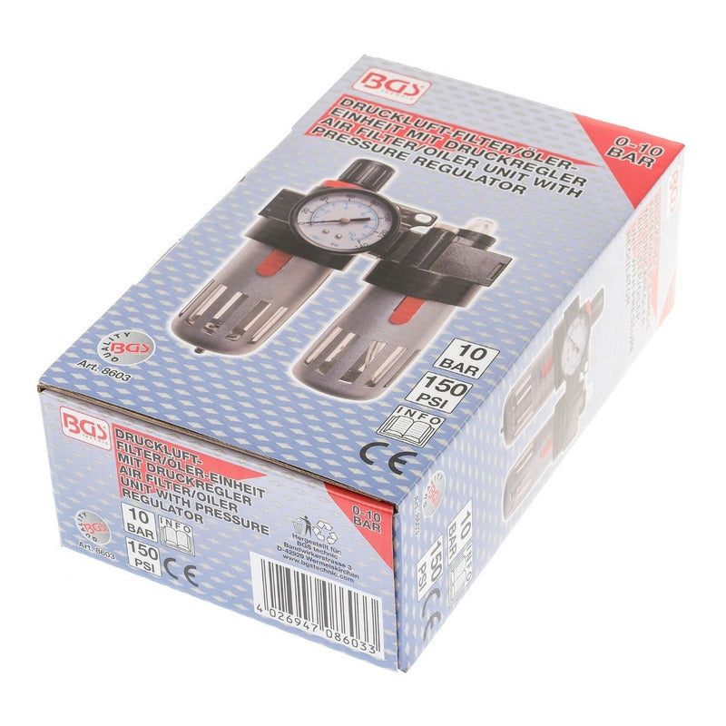 Filtro Separador De Agua & Lubricante Con Regulador  Bgs 860