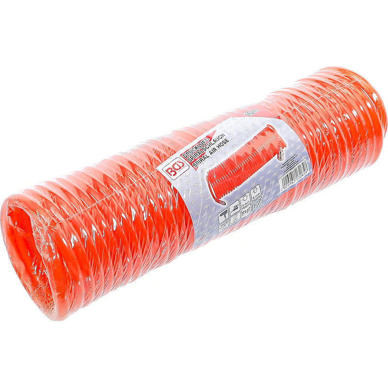 Manguera De Aire Comprimido Espiral 10 M. 6-8 Mm | Bgs 3265 Naranja