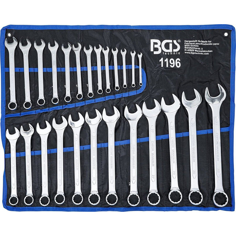Bgs 1196 Juego De Llaves Combinadas Metricas 6-32 Mm 25 Pzas