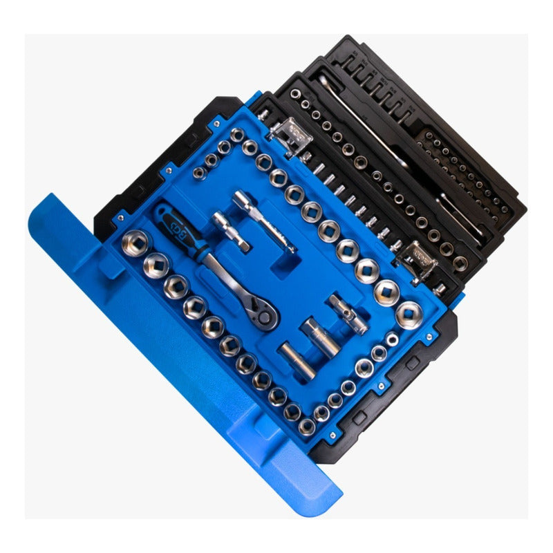 Caja De Herramientas Master Con 299 Piezas Bgs 74000 Color Azul