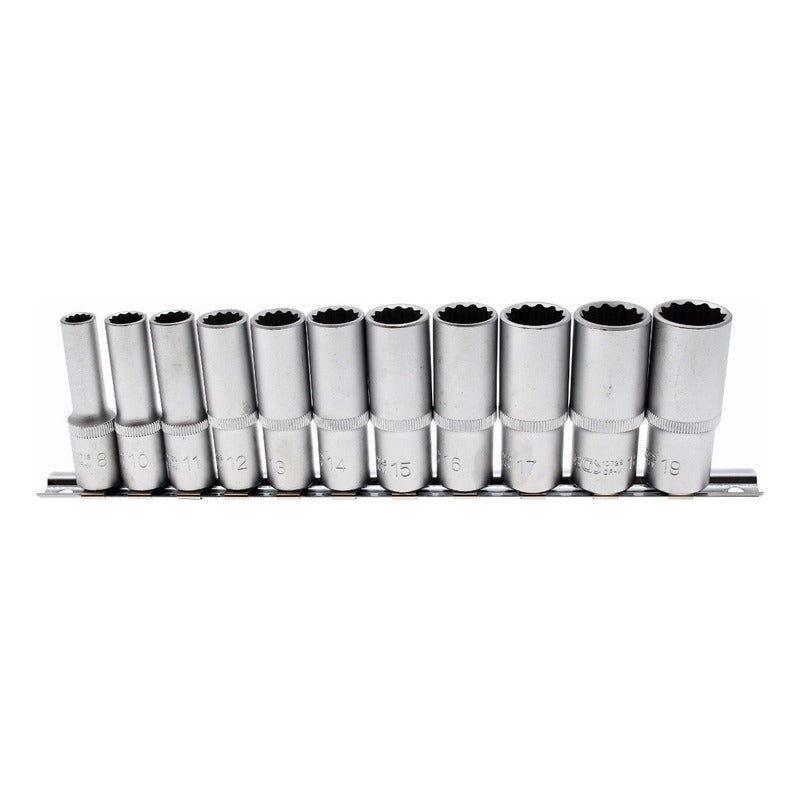 Juego Dados Largos 3/8 | 12 Caras | 8 - 19 Mm | Bgs 5252