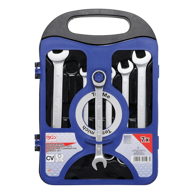 Juego Llaves Combinadas Con Matraca | 8-19 Mm | Bgs 1596