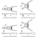 Bgs 444 Pinzas Para Seguros Pequeños Circlip & Omega 4 Pzas