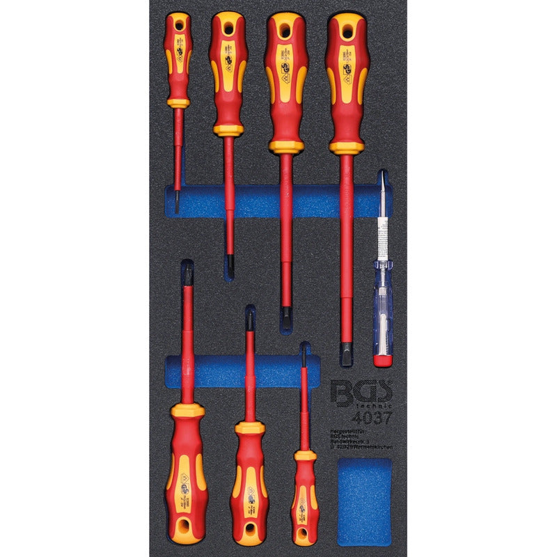 Juego De Desarmadores Aislado Vde | 8 Piezas | Bgs 4037