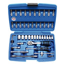 Juego De Herramienta Y Dados | 1/4 | 46 Pzs | Bgs 2145 Azul