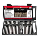 Bgs 7073 Juego De Puntas Torx, Allen Y Bristol 40 Pzas, Grado Acero S2 Gris