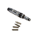 Bgs 710 Desarmador De Impacto Con Estuche Y Puntas (5 Pzas) Color Plateado