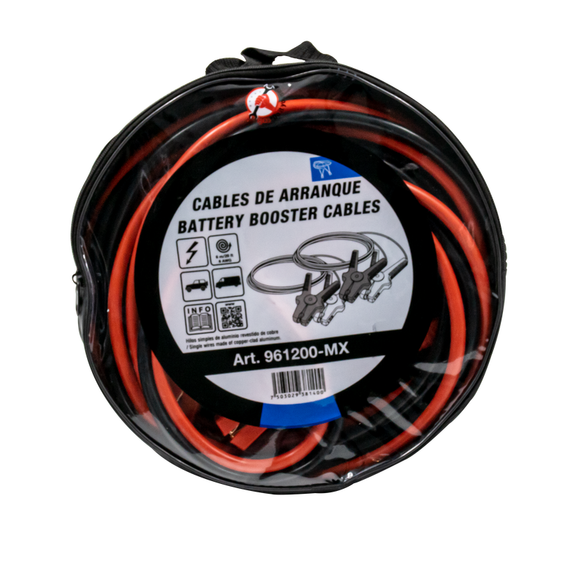 CABLE PASA CORRIENTE | XXL | USO RUDO PROFESIONAL | CALIBRE 6 AWG | 6 M | 400 AMP