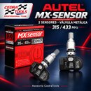 Autel MX-Sensor 1-Sensor | 2 sensores TPMS metálicos 315/433 MHz — portada CedraTools