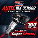 Autel MX-Sensor 1-Sensor | 100 sensores TPMS metálicos 315/433 MHz — oferta TPMS CedraTools