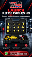 Launch Kit de Cables y Adaptadores HD | Camiones Diésel — imagen vertical para historias CedraTools