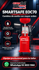 SmartSafe EOC70 | Extractor y Recuperador Neumático de Aceite 70 L — imagen vertical para historias CedraTools