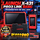 Paquete Launch X-431 PRO3 LINK Basic con SmartLink, maleta de conectores HD y licencia HD de un año; CedraTools