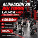 Promoción Launch X-613 alineadora 3D inalámbrica portátil a $169,999 MXN