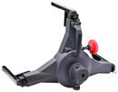 X-613 Three-Point Wheel Clamp Set: detalle original de una mordaza de tres puntos con perilla roja.