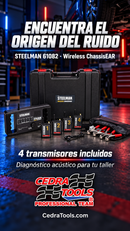 Historia vertical CedraTools del Steelman 61082 Wireless ChassisEAR con cuatro transmisores