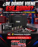 Kit Steelman 61082 con cuatro transmisores para localizar ruidos de chasis; publicación CedraTools